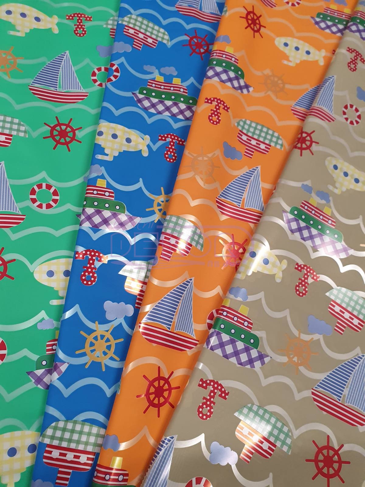 Dečiji ukrasni papir sa brodićima