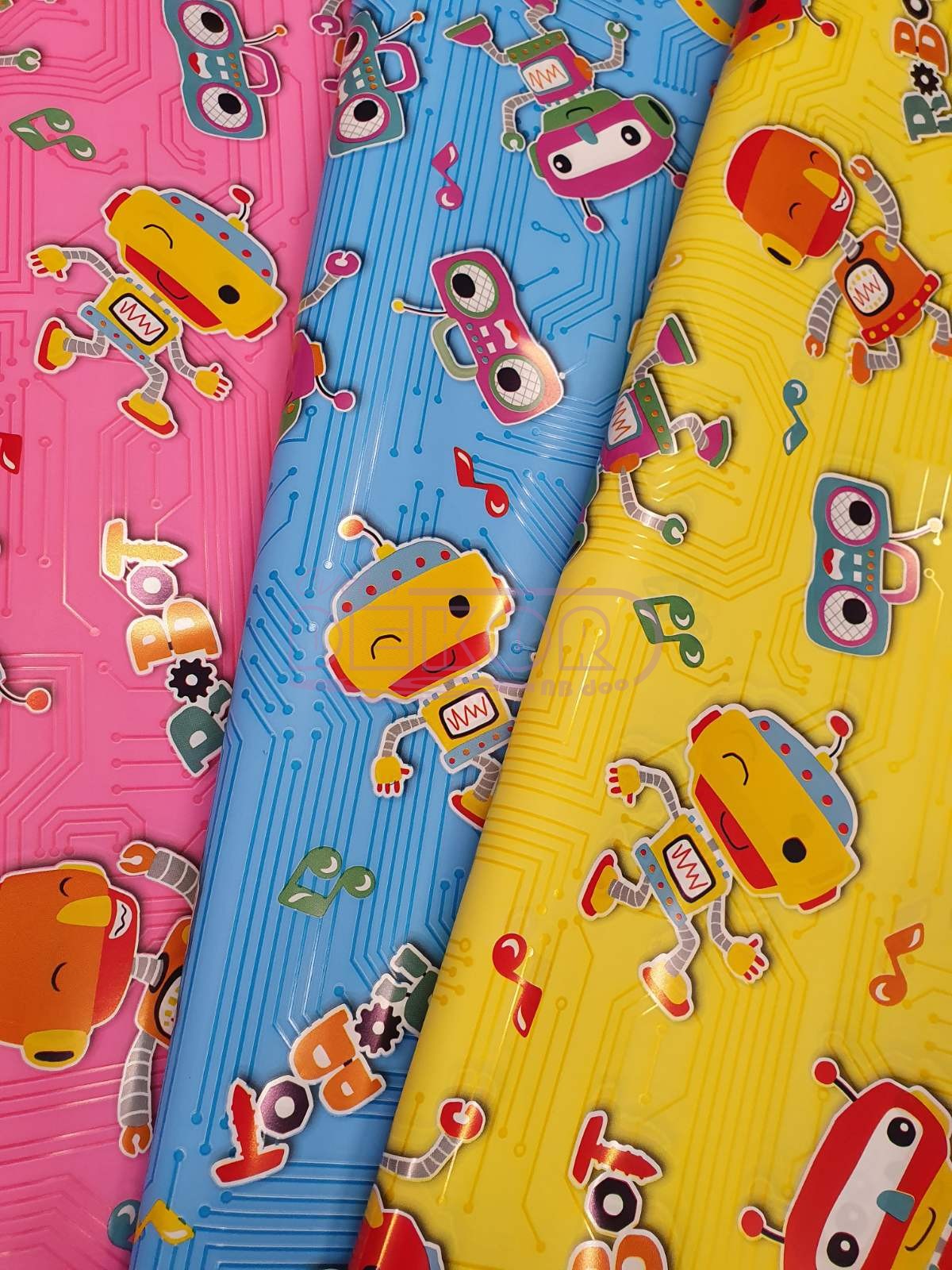 ukrasni papir sa robotima