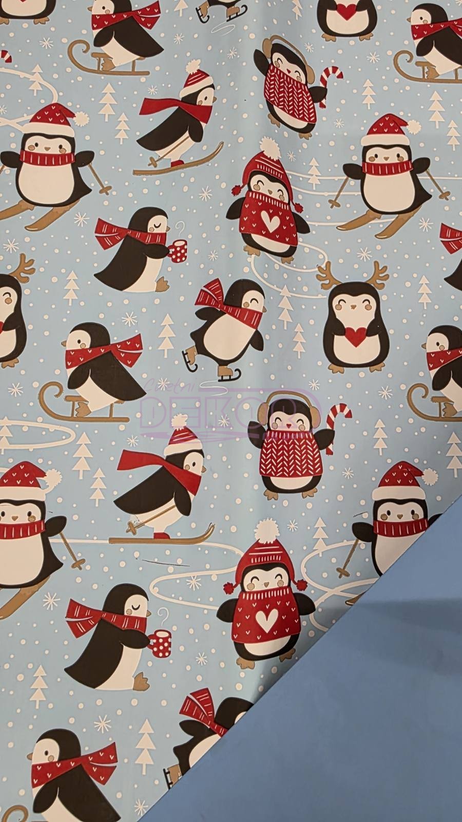 ukrasni papir sa pingvinima