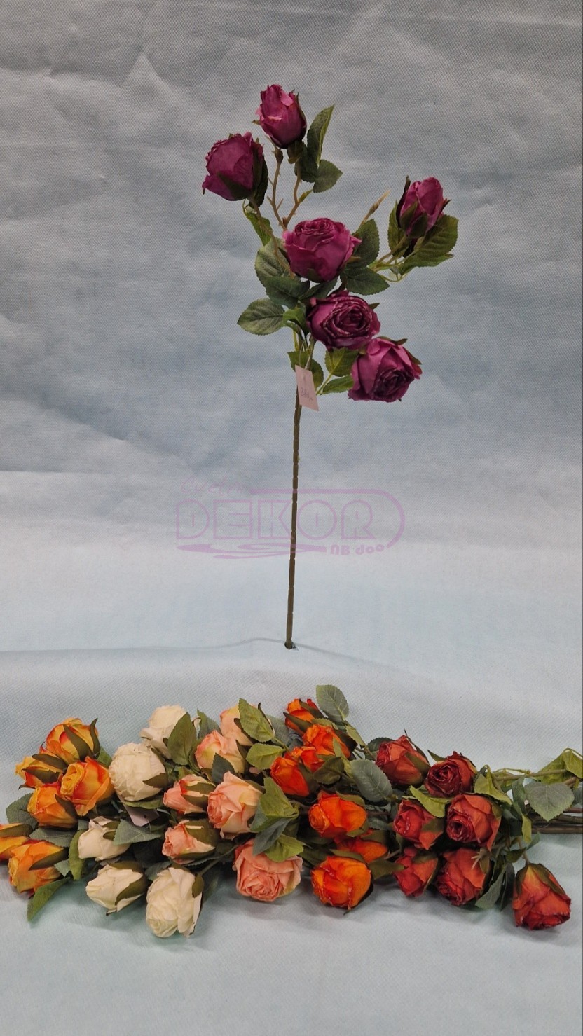 ruža grana u više komada i boja