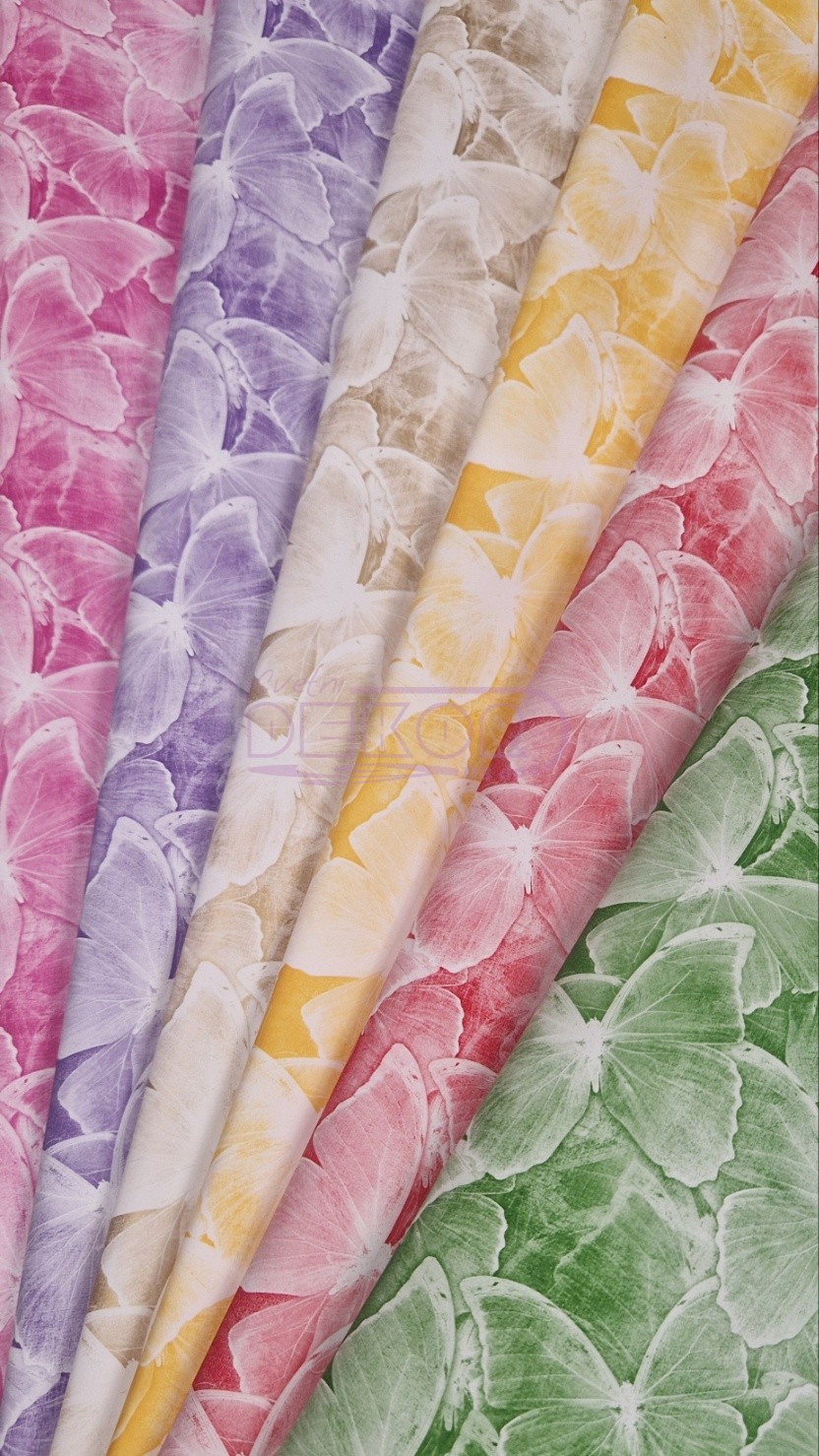 ukrasni papiri sa leptirima u raznim bojama