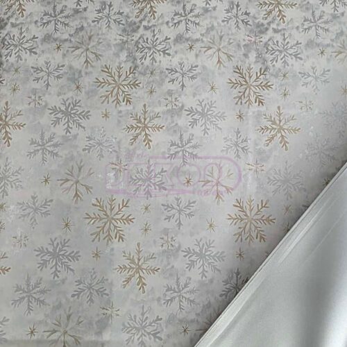 novogodišnji ukrasni papir srebrne boje